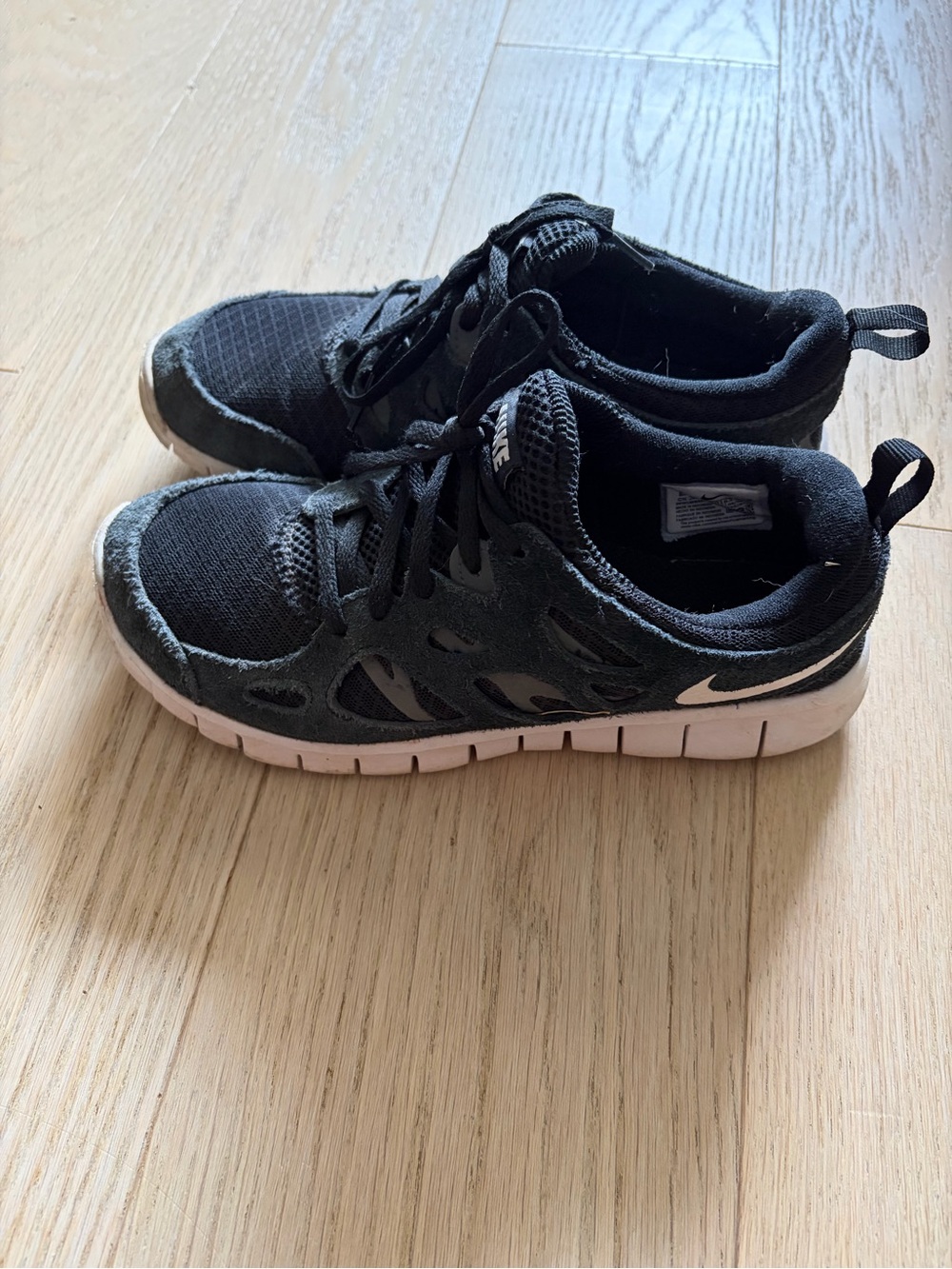 Nike Kids Black and White Athletic Sneakers